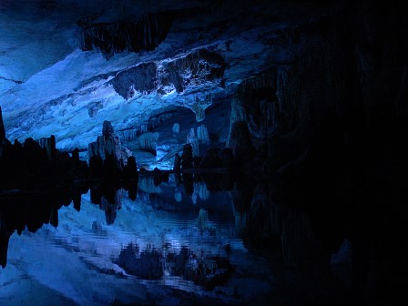 The cave simphony in blue