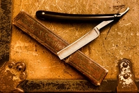 Metallic Print: Straight Razor