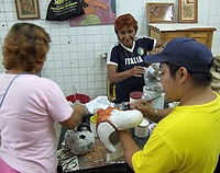 Prison Arts &amp; Crafts studio - inmates at work