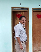 Head of prison union in front of conjugal hotel