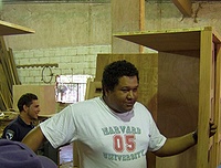 Head of woodworking shop - Warden's Assistant in background