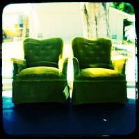 Two Green Chairs